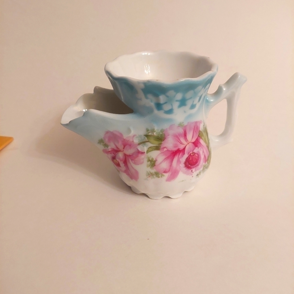 Vintage* German Three Crowns China Porcelain Shaving/Scuttle Mug